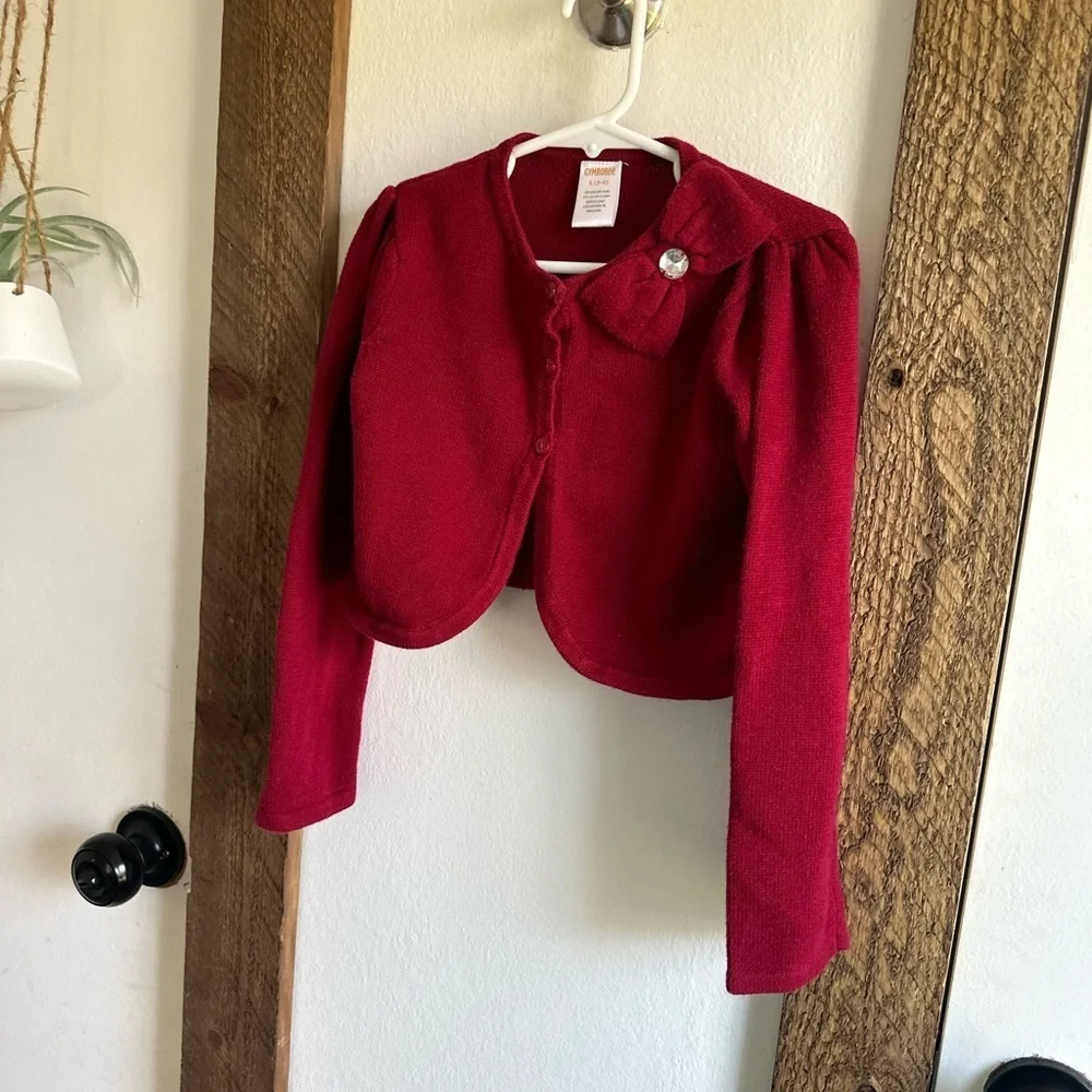 Gymboree red cardigan